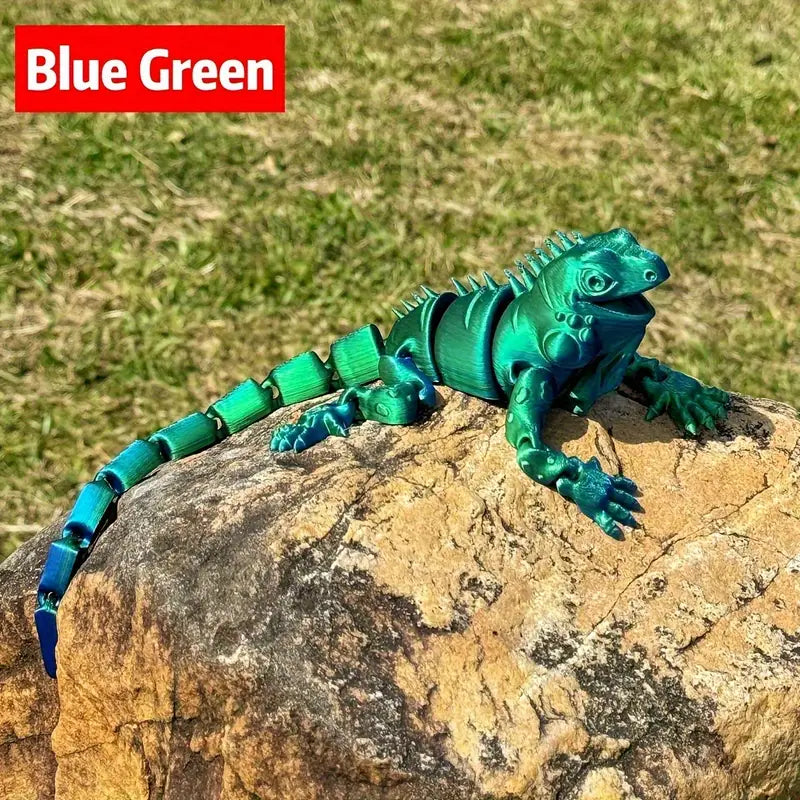 Multi Coloured Flexi Articulated Iguana Lizard – Kinetic Trends